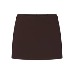 THE ESSENTIAL COLLECTION MINI SKORT | ESPRESSO