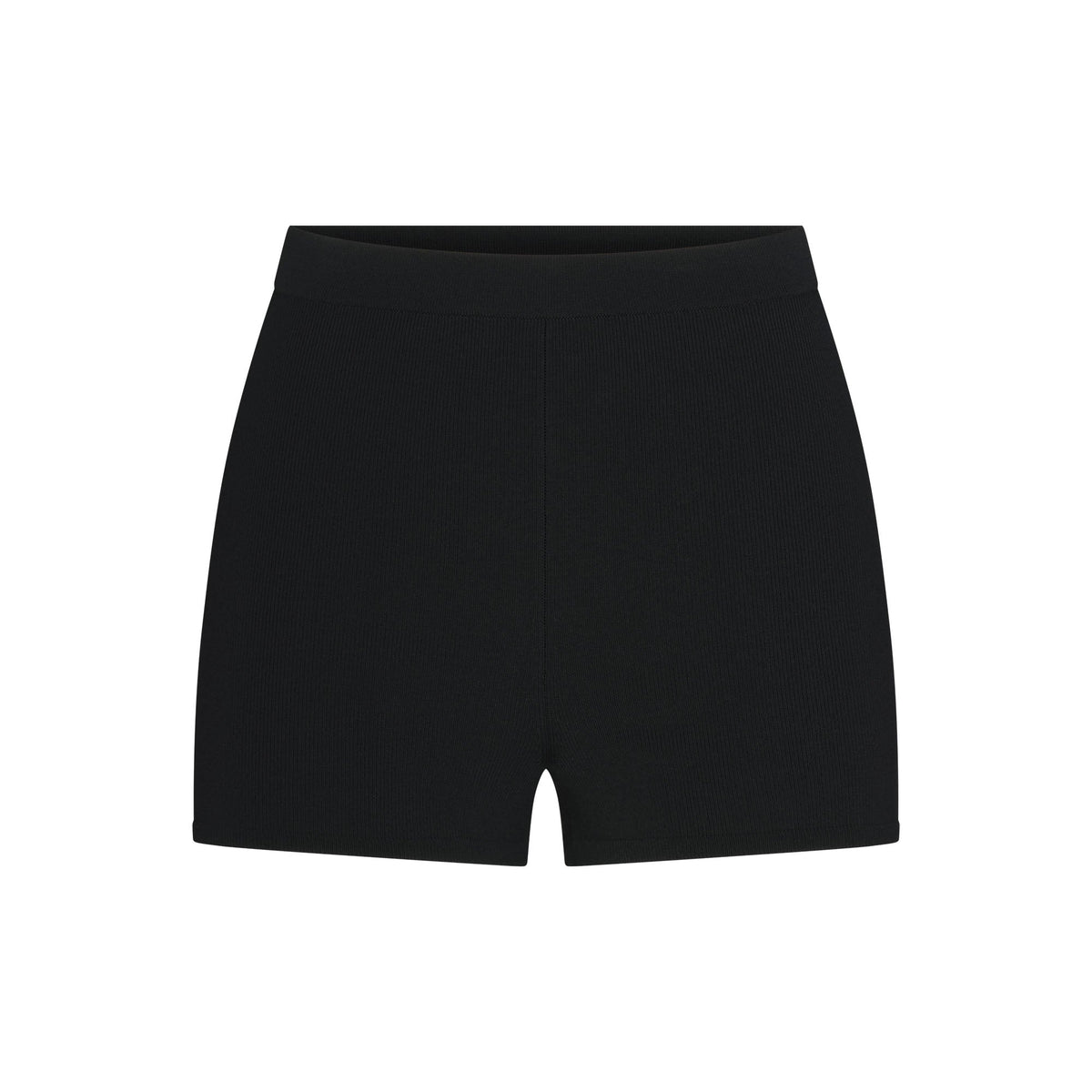 REFINED KNIT HIGH-WAISTED SHORT | OBSIDIAN