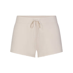DRAPEY FRENCH TERRY SHORT | BUFF