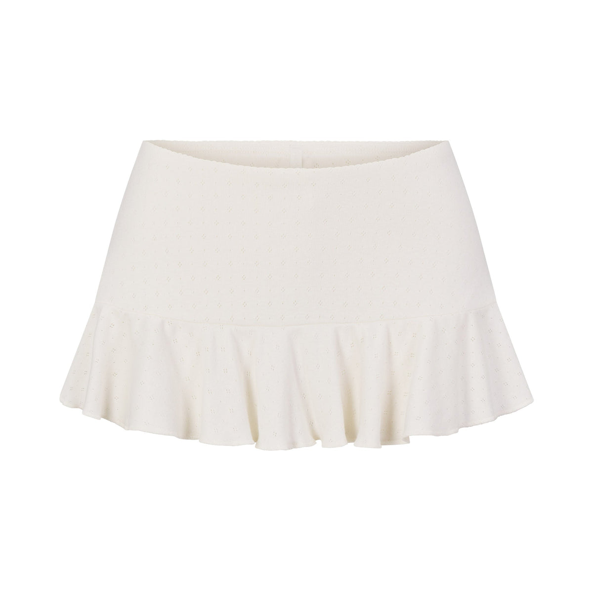 HEAVY POINTELLE MINI SKORT | MARBLE