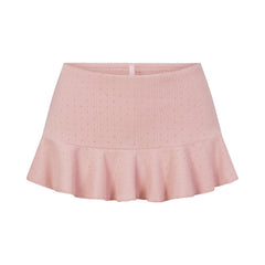 HEAVY POINTELLE MINI SKORT | MORGANITE
