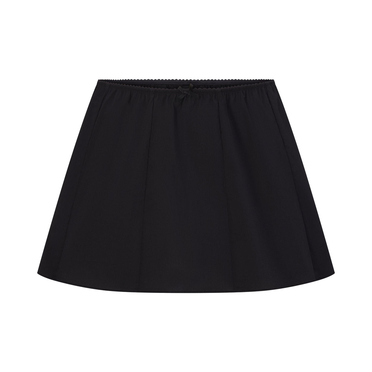 POPLIN APPAREL MINI SKIRT | ONYX