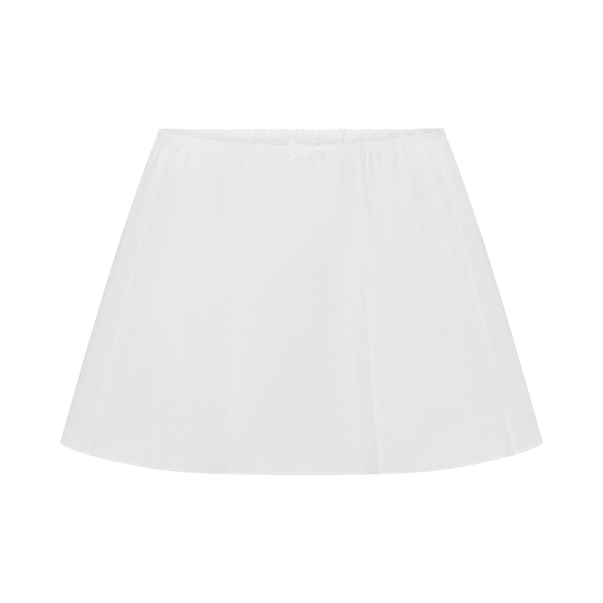 POPLIN APPAREL MINI SKIRT | SNOW