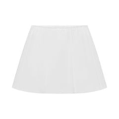 POPLIN APPAREL MINI SKIRT | SNOW