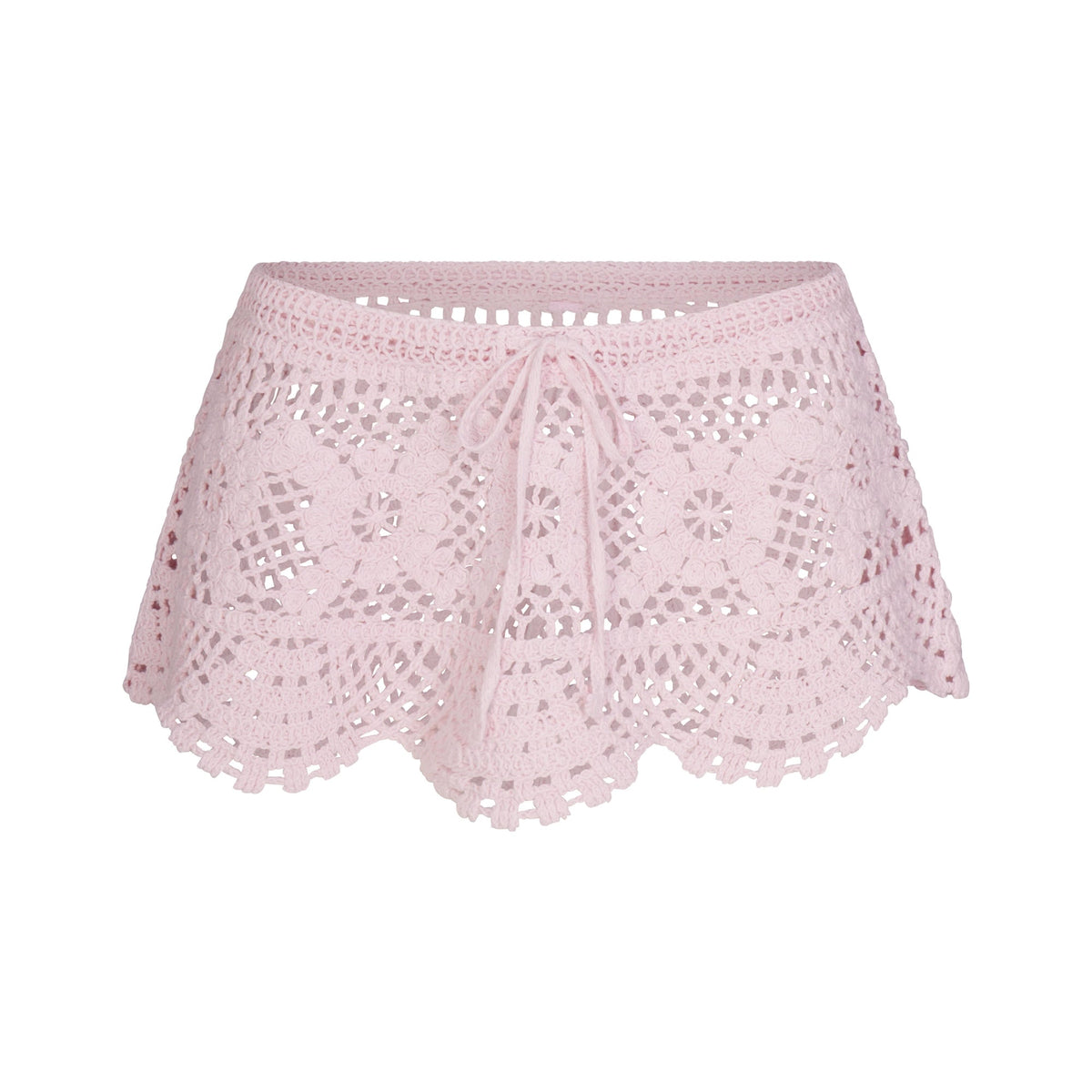 SWIM COVER-UPS CROCHET MINI SKIRT | CHERRY BLOSSOM