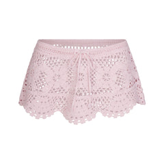 SWIM COVER-UPS CROCHET MINI SKIRT | CHERRY BLOSSOM