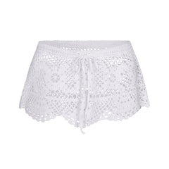 SWIM COVER-UPS CROCHET MINI SKIRT | SNOW