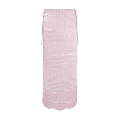SWIM COVER-UPS CROCHET LONG SKIRT | CHERRY BLOSSOM