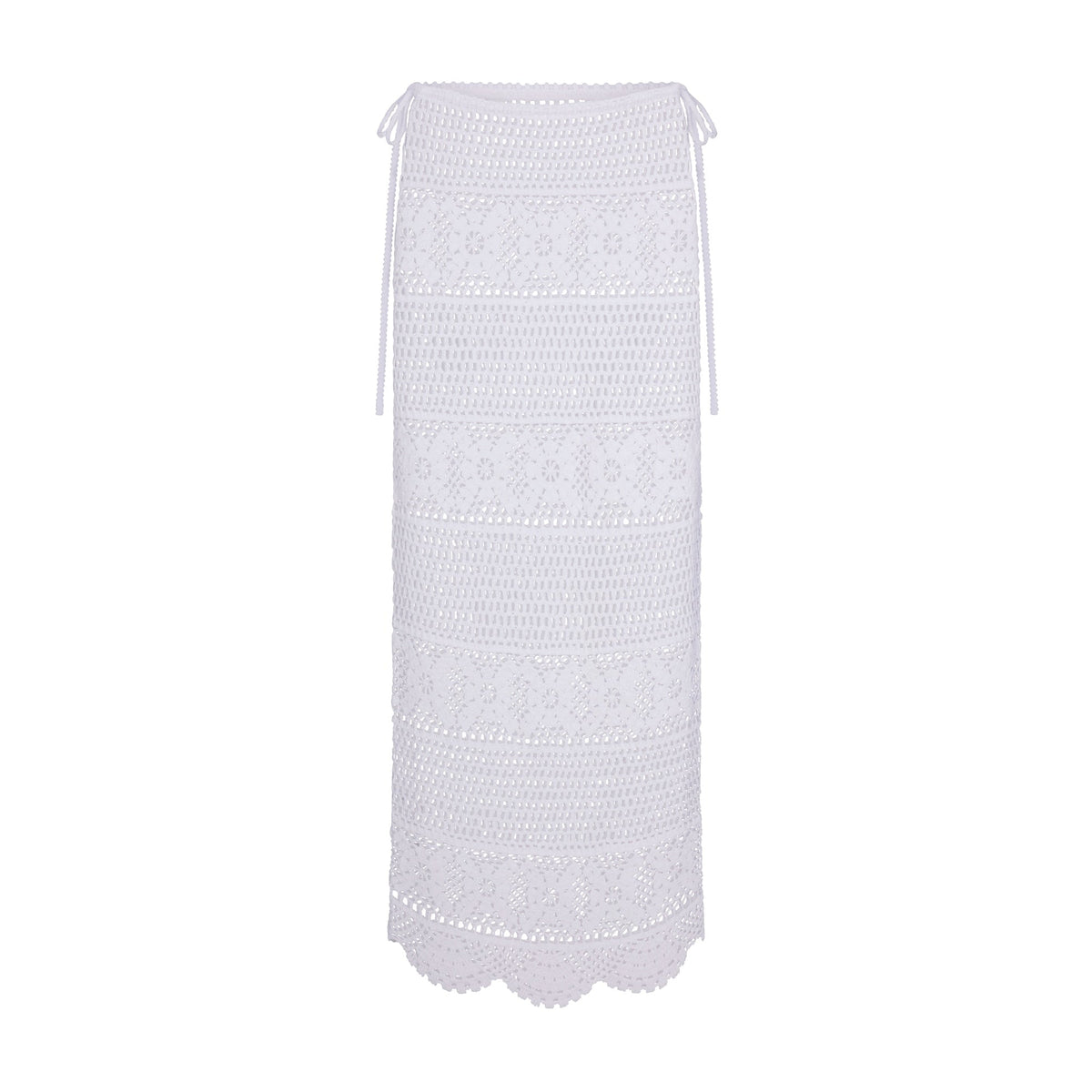 SWIM COVER-UPS CROCHET LONG SKIRT | SNOW