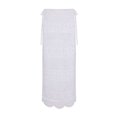 SWIM COVER-UPS CROCHET LONG SKIRT | SNOW