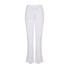 SWIM COVER-UPS CROCHET FLARE PANT | SNOW