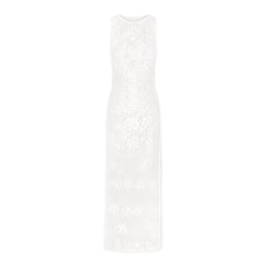 LACE COVER-UPS LONG DRESS | SNOW