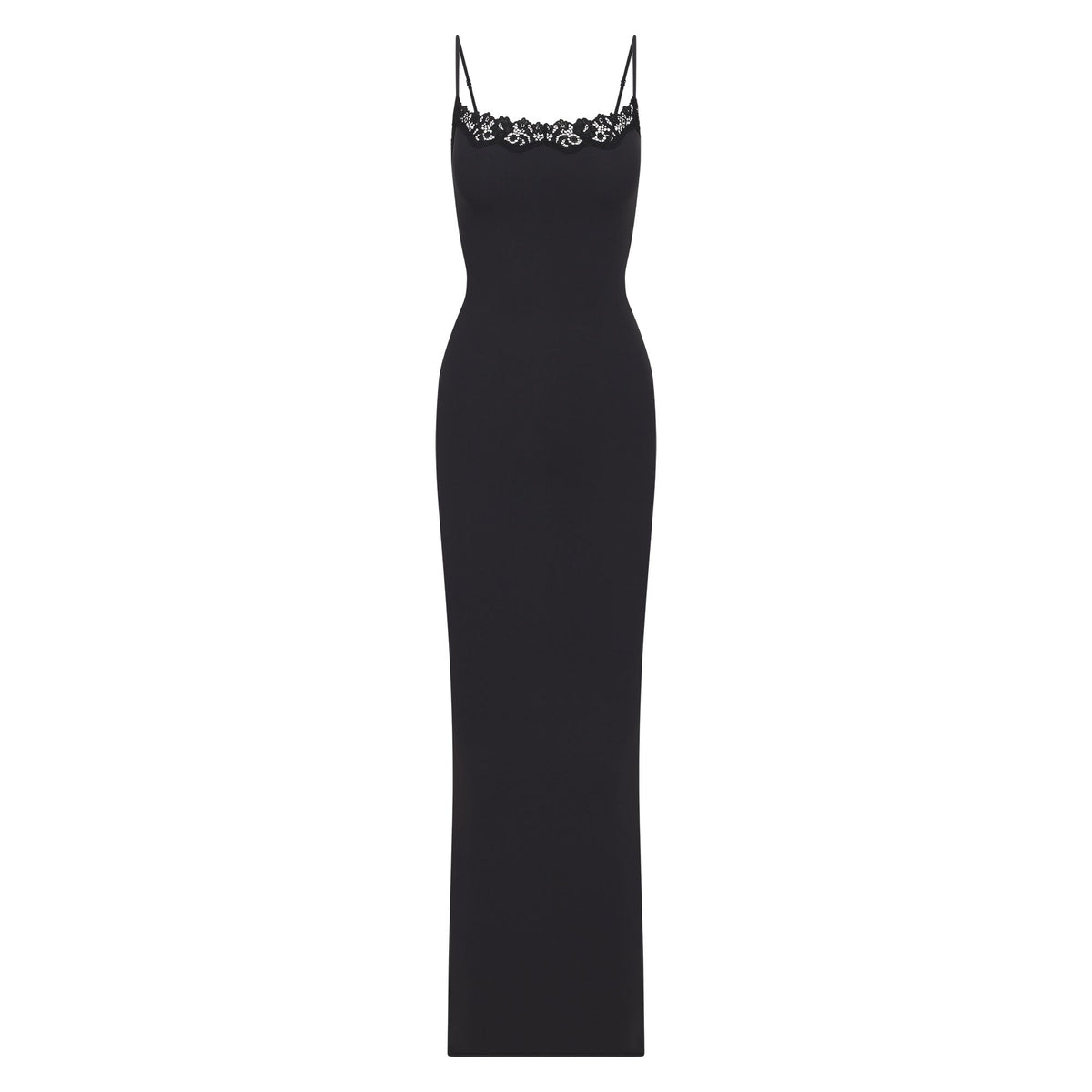 FITS EVERYBODY LACE LONG SLIP DRESS | ONYX