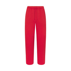 FLEECE LOUNGE MENS CLASSIC STRAIGHT LEG PANT | WASHED RED