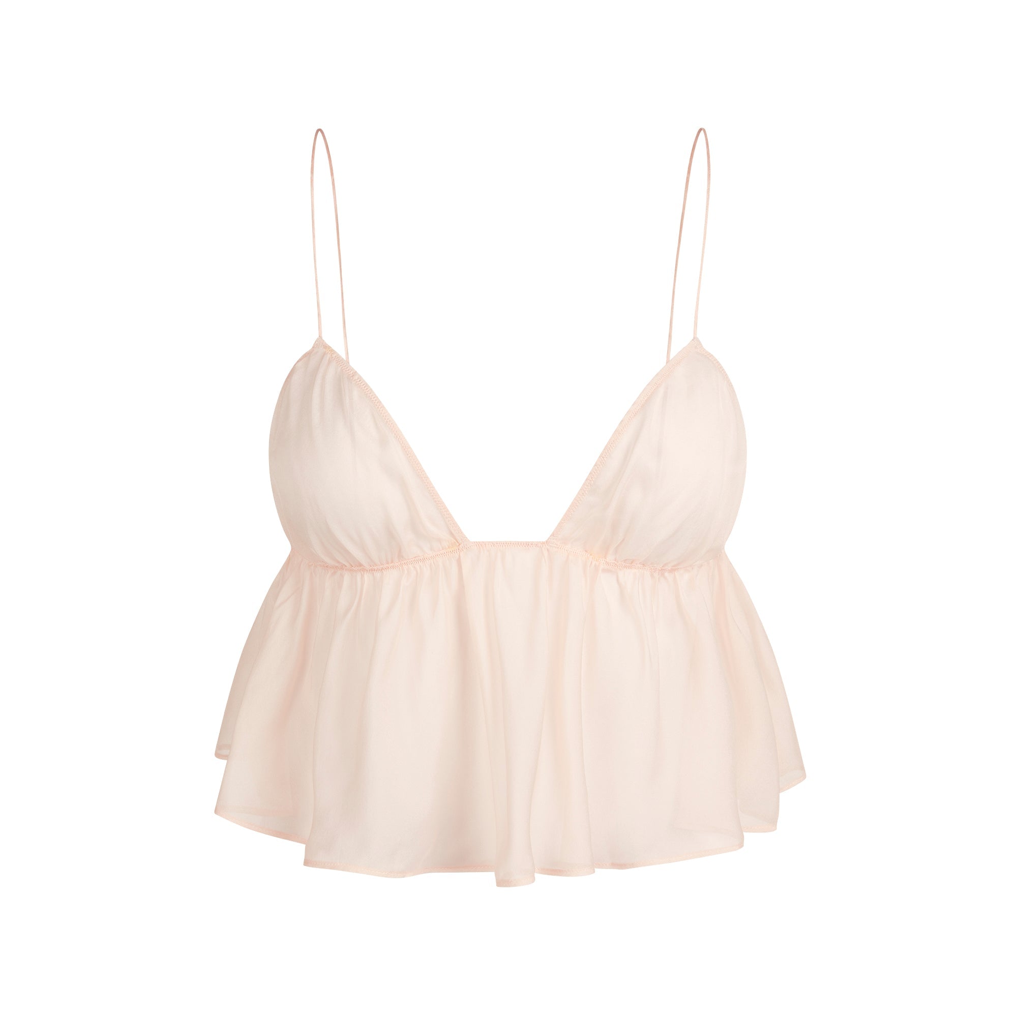 SKIMS ROMANCE BABYDOLL TOP AND GARTER HIPSTER SET | PRIMROSE