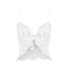SKIMS LACE CAMI AND SHORT SET | SNOW