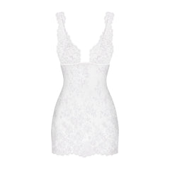 SKIMS LACE MINI SLIP DRESS | SNOW