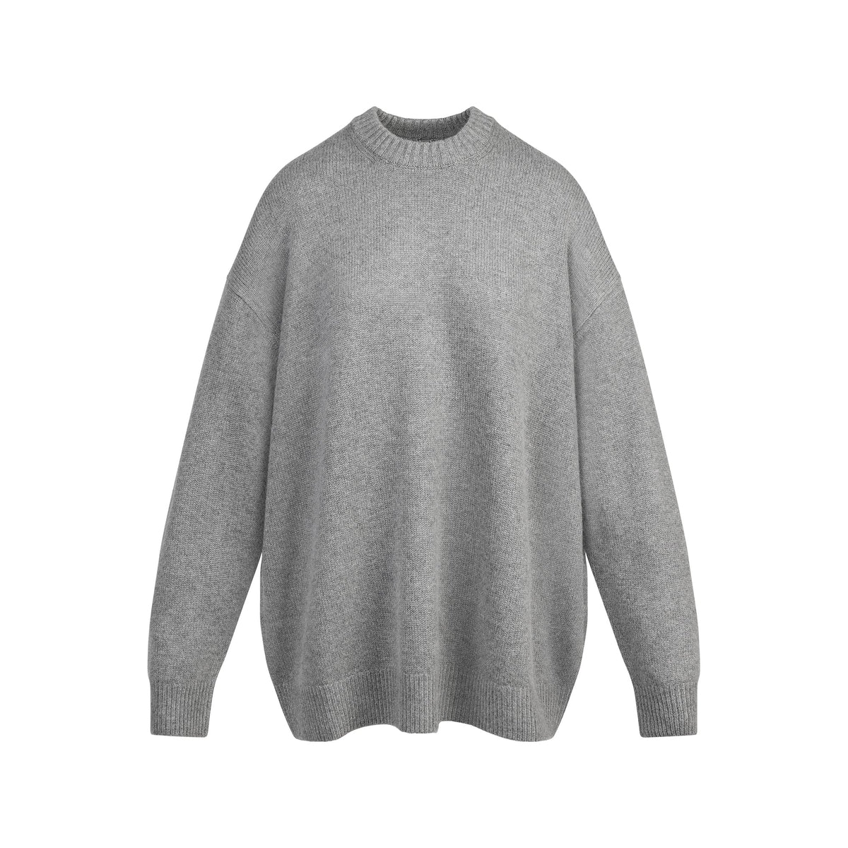 CASHMERE OVERSIZED SWEATER | DARK HEATHER GREY
