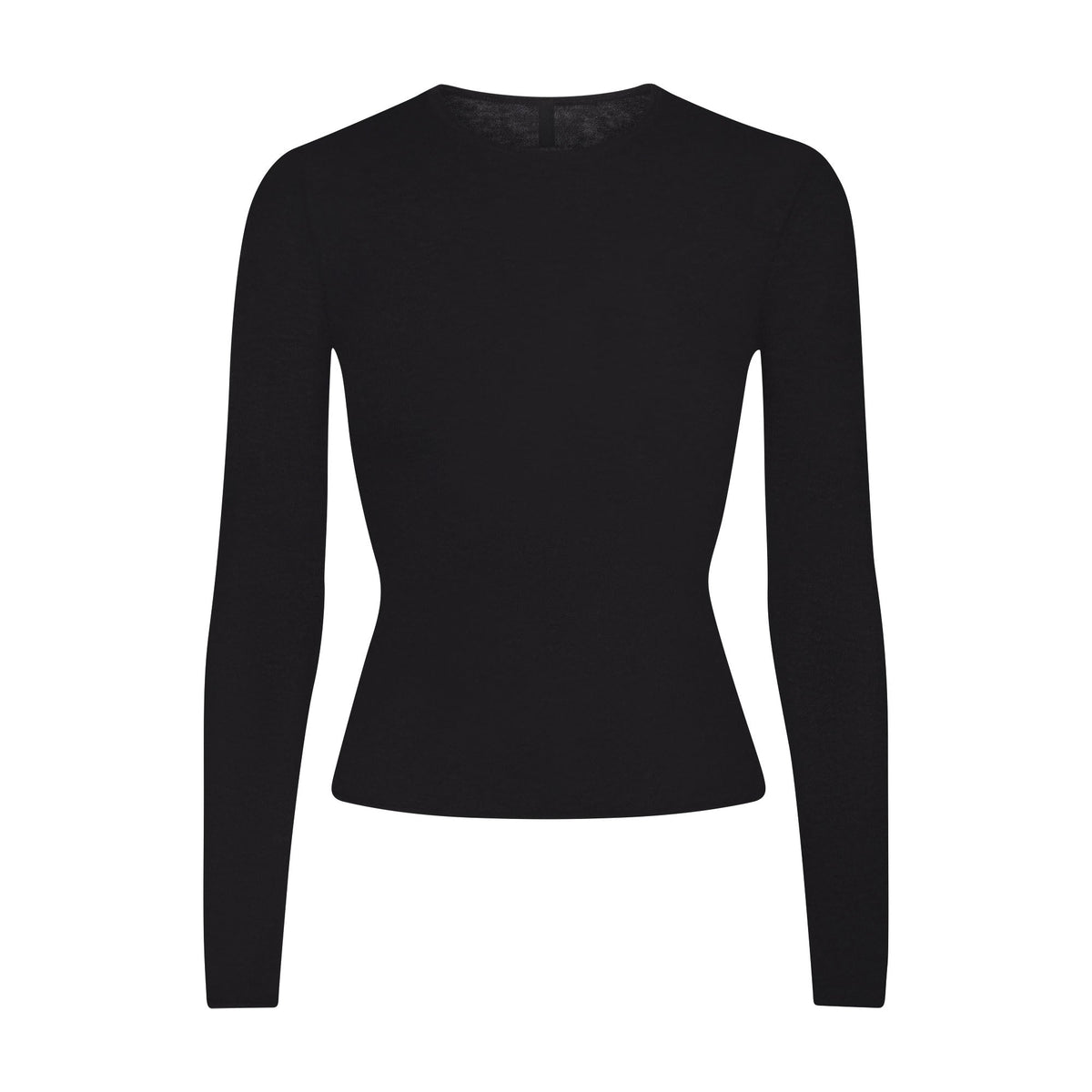 FEATHERWEIGHT CASHMERE LONG SLEEVE TOP | ONYX