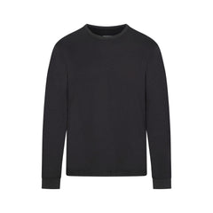 SKIMS COTTON MENS CLASSIC LONG SLEEVE T-SHIRT | ONYX