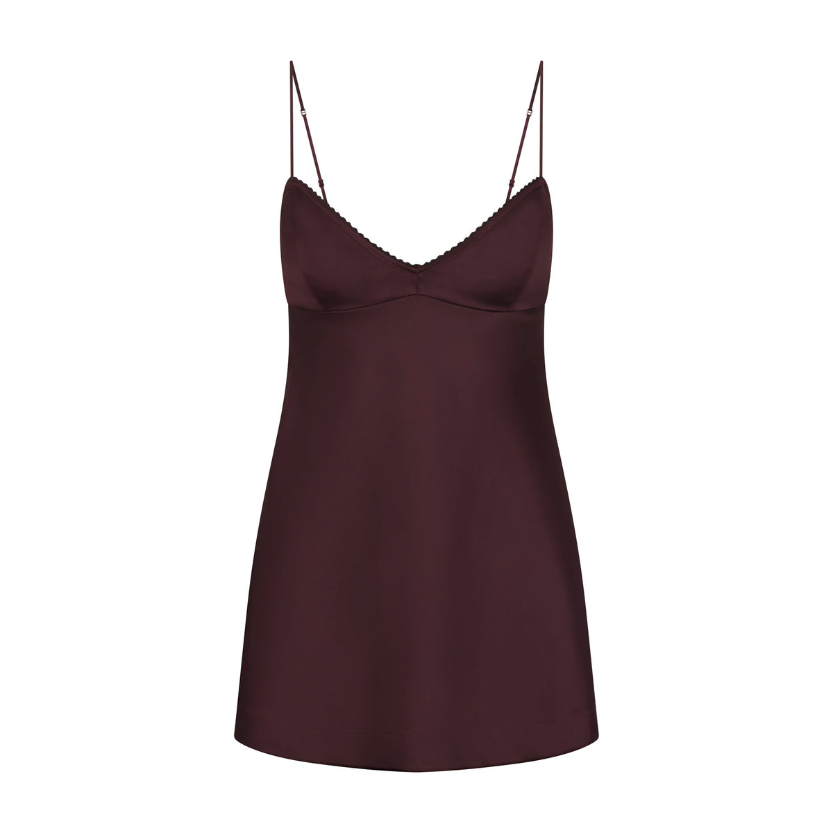 SATIN MINI DRESS | CURRANT