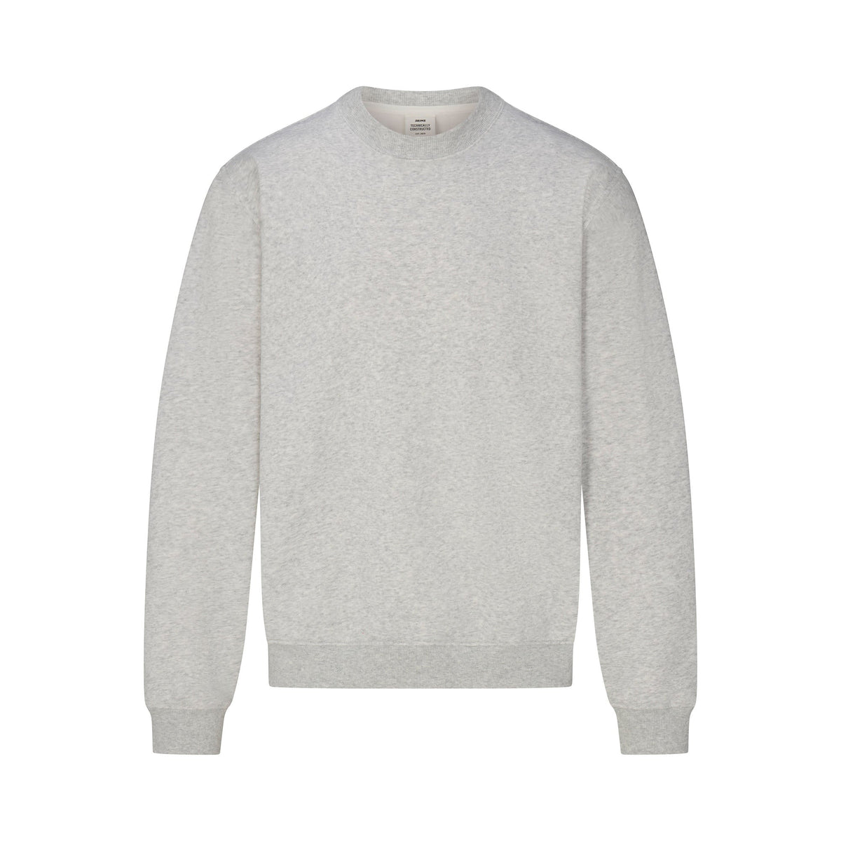 FLEECE LOUNGE MENS RELAXED HIGH CREWNECK | LIGHT HEATHER GREY