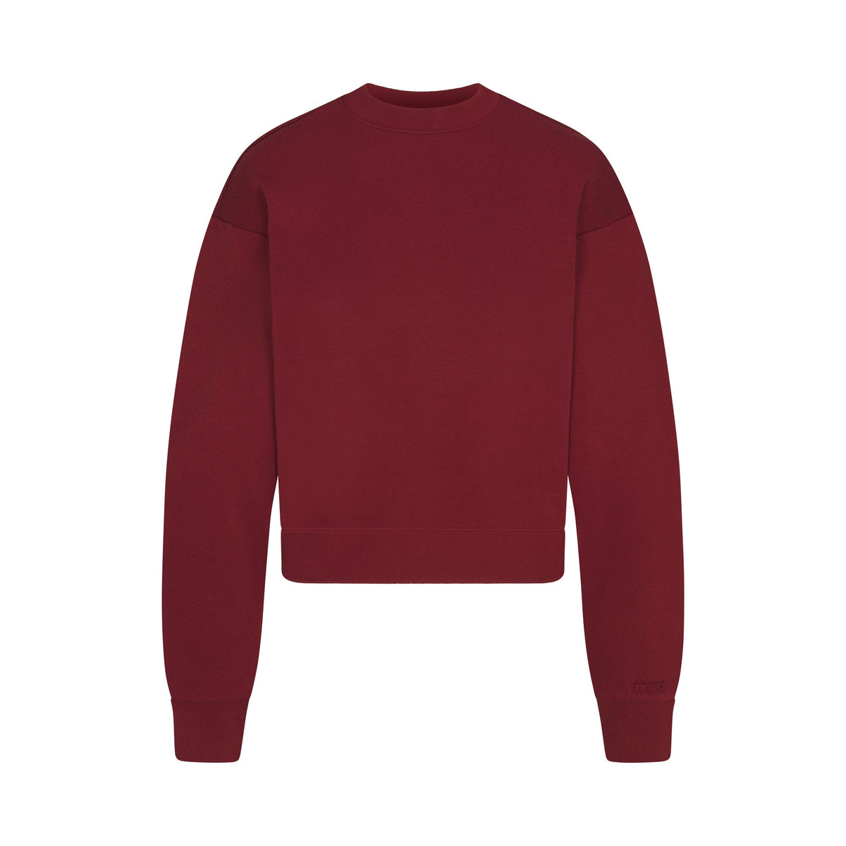 COTTON FLEECE CLASSIC CREWNECK | MERLOT