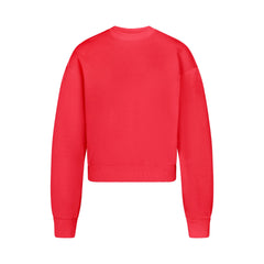 COTTON FLEECE CLASSIC CREWNECK | WASHED RED