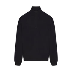 JERSEY LOUNGE MENS RELAXED QUARTER ZIP PULLOVER | OBSIDIAN