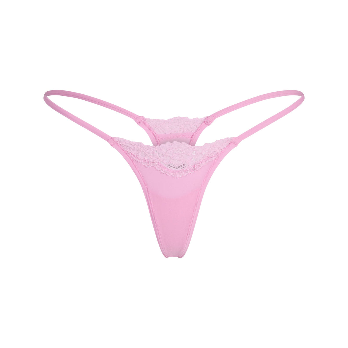 FITS EVERYBODY LACE STRING THONG | BUBBLE GUM TONAL