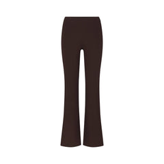 THE ESSENTIAL COLLECTION HIGH-WAISTED CROPPED KICK FLARE PANT | ESPRESSO