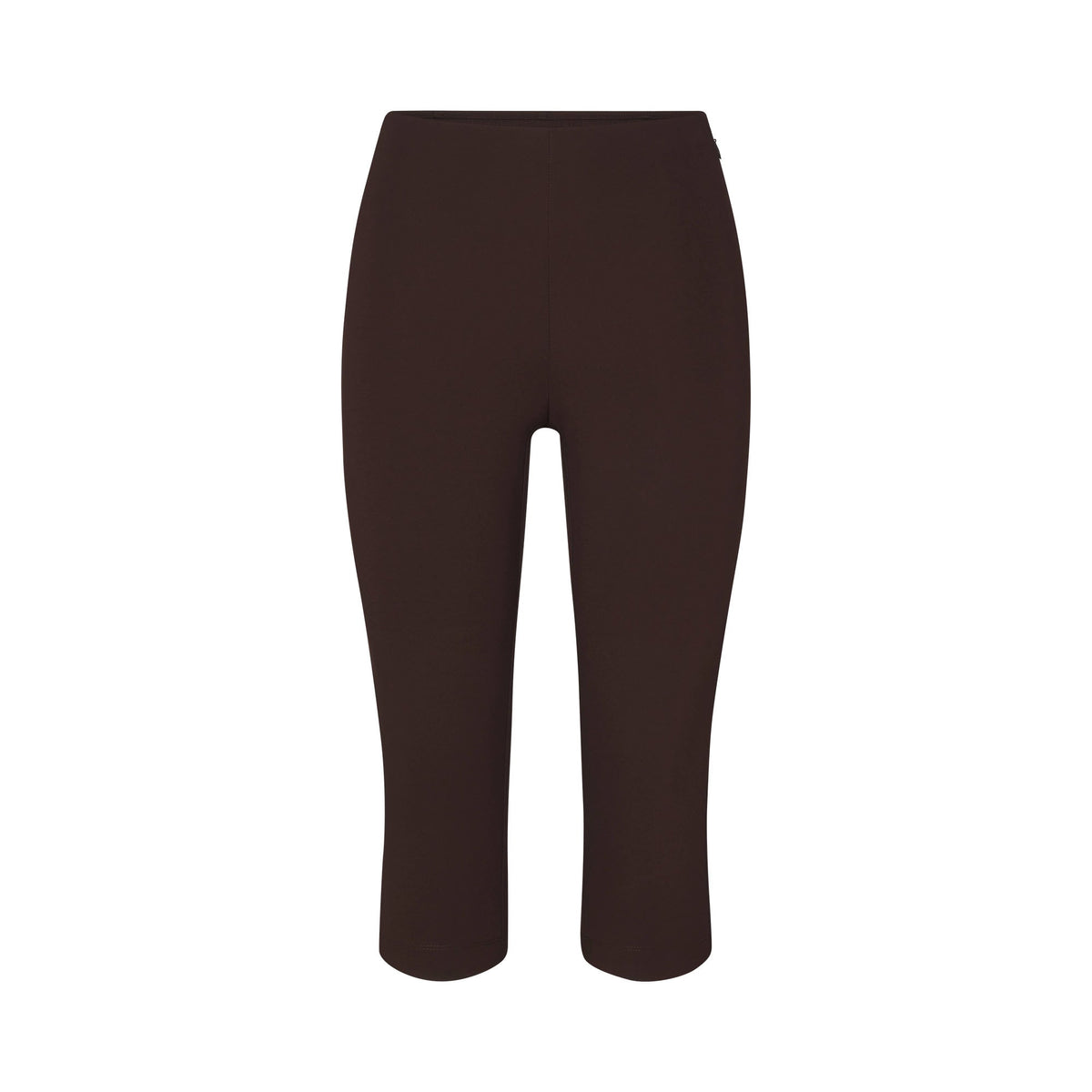 THE ESSENTIAL COLLECTION HIGH-WAISTED CAPRI | ESPRESSO