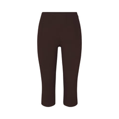 THE ESSENTIAL COLLECTION HIGH-WAISTED CAPRI | ESPRESSO