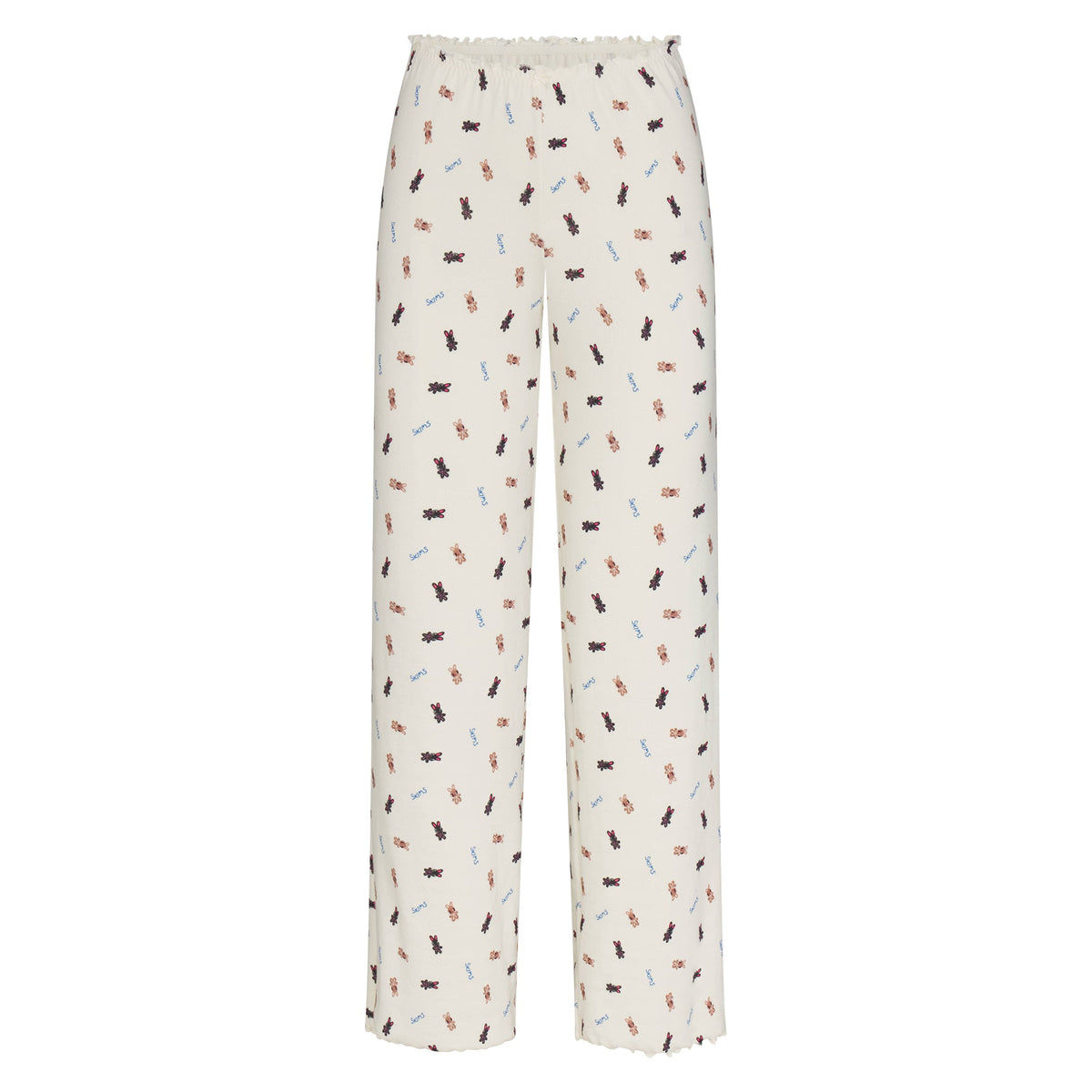LOGO POINTELLE STRAIGHT LEG PANT | MARBLE TOSSED BUNNY