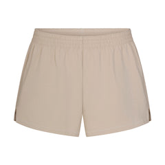 COTTON JERSEY LOOSE SHORT | STONE