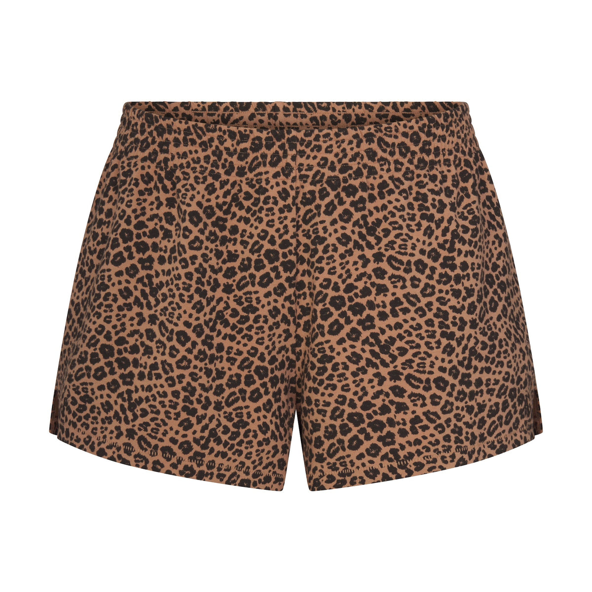 COTTON JERSEY LOOSE SHORT | SIENNA NATURAL LEOPARD