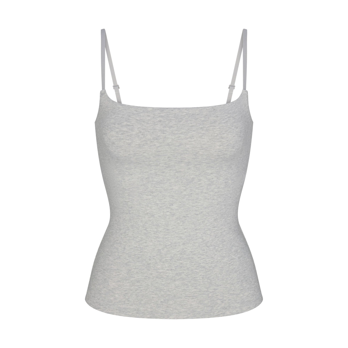 COTTON JERSEY CAMI | LIGHT HEATHER GREY