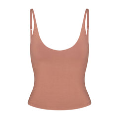 SMOOTH LAYERS SCOOP NECK CAMI | NUTMEG