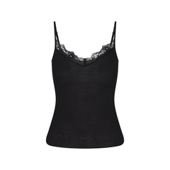 SHEER MODAL LACE CAMI | ONYX
