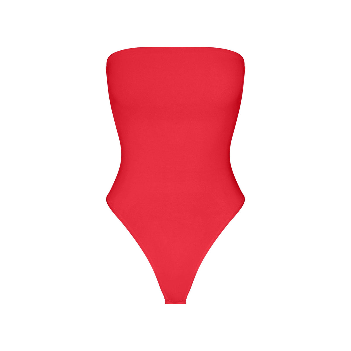 SMOOTH LAYERS STRAPLESS BODYSUIT | CARMINE