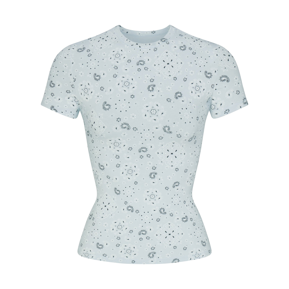 COTTON JERSEY T-SHIRT | POWDER BLUE BANDANA