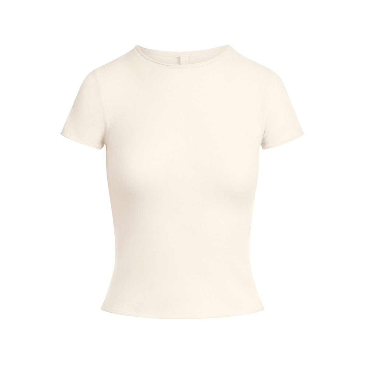 FEATHERWEIGHT CASHMERE TEE | EGRET