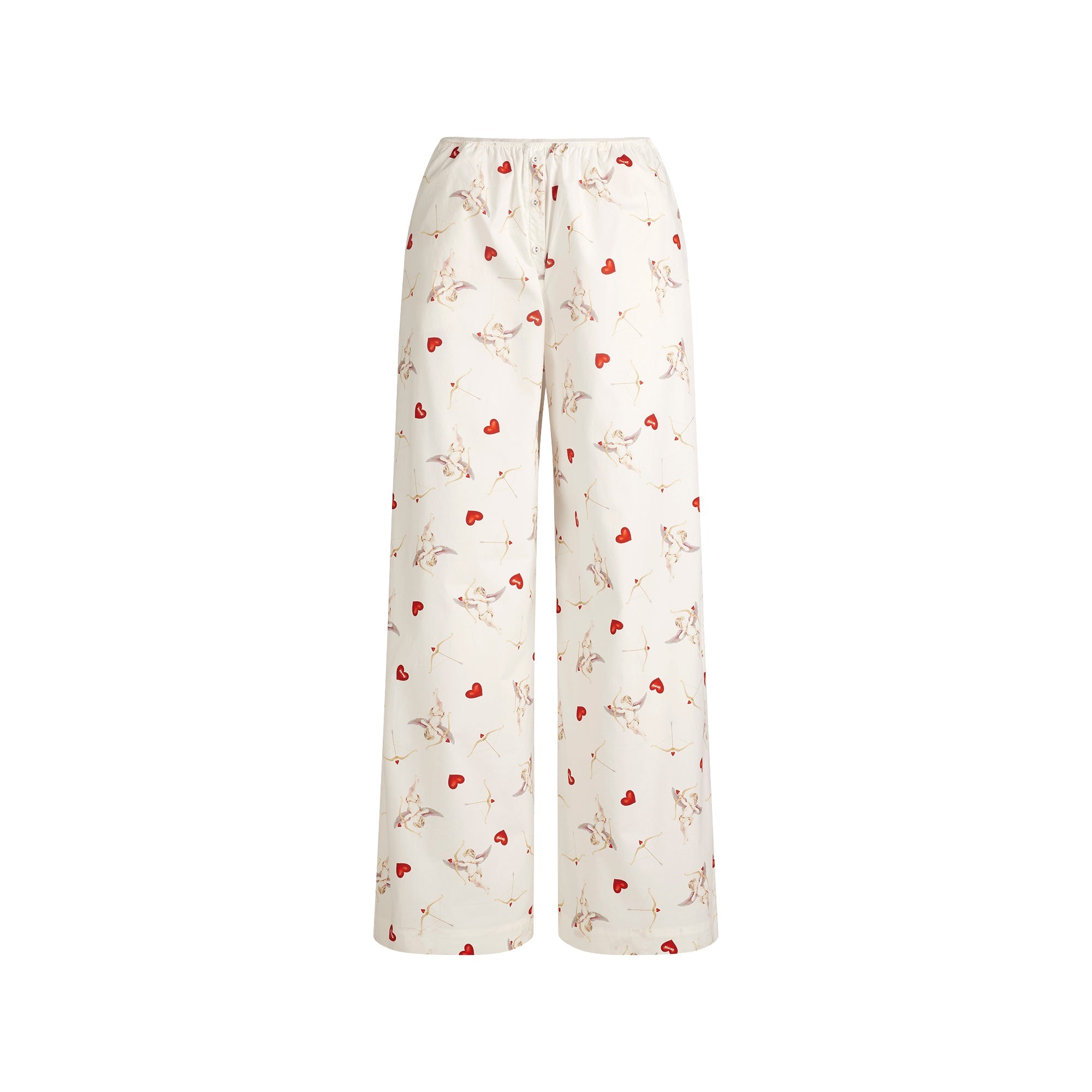 COTTON POPLIN OVERSIZED SLEEP SET | MARBLE CHERUB PRINT