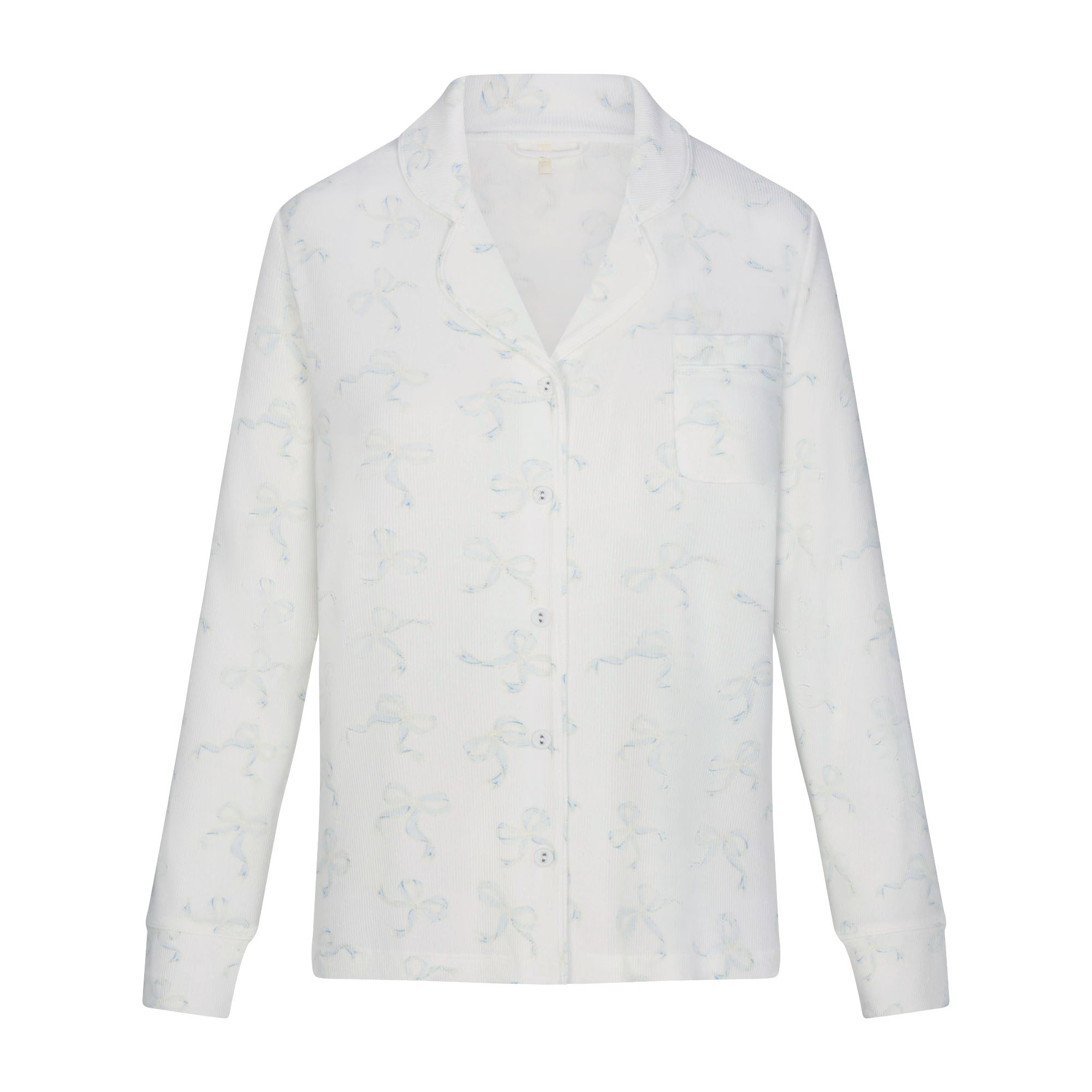 SOFT LOUNGE SLEEP SET | IVORY PEARL BOWS PRINT