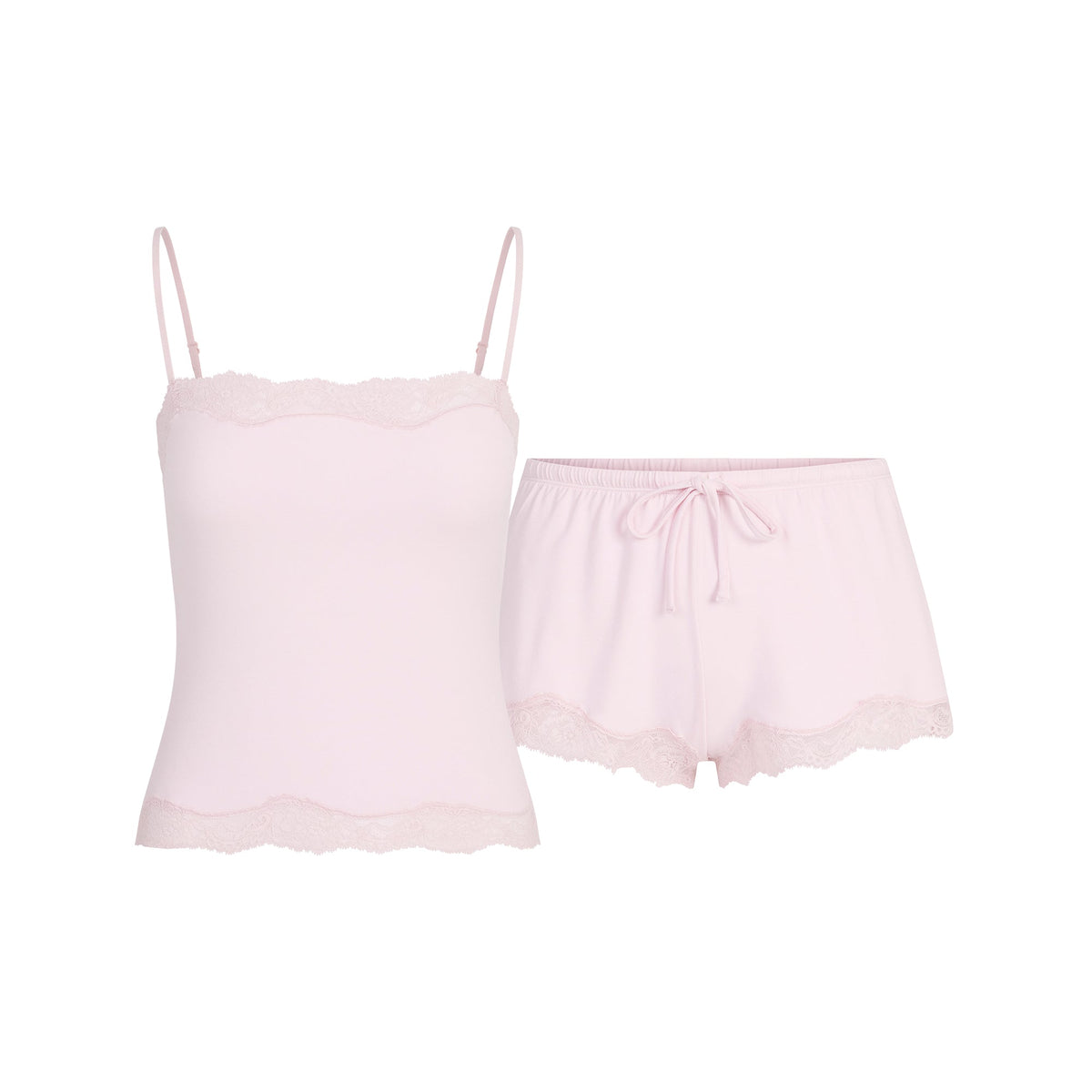 SKIMS SLEEP LACE CAMI AND SHORT SET | BLOOM
