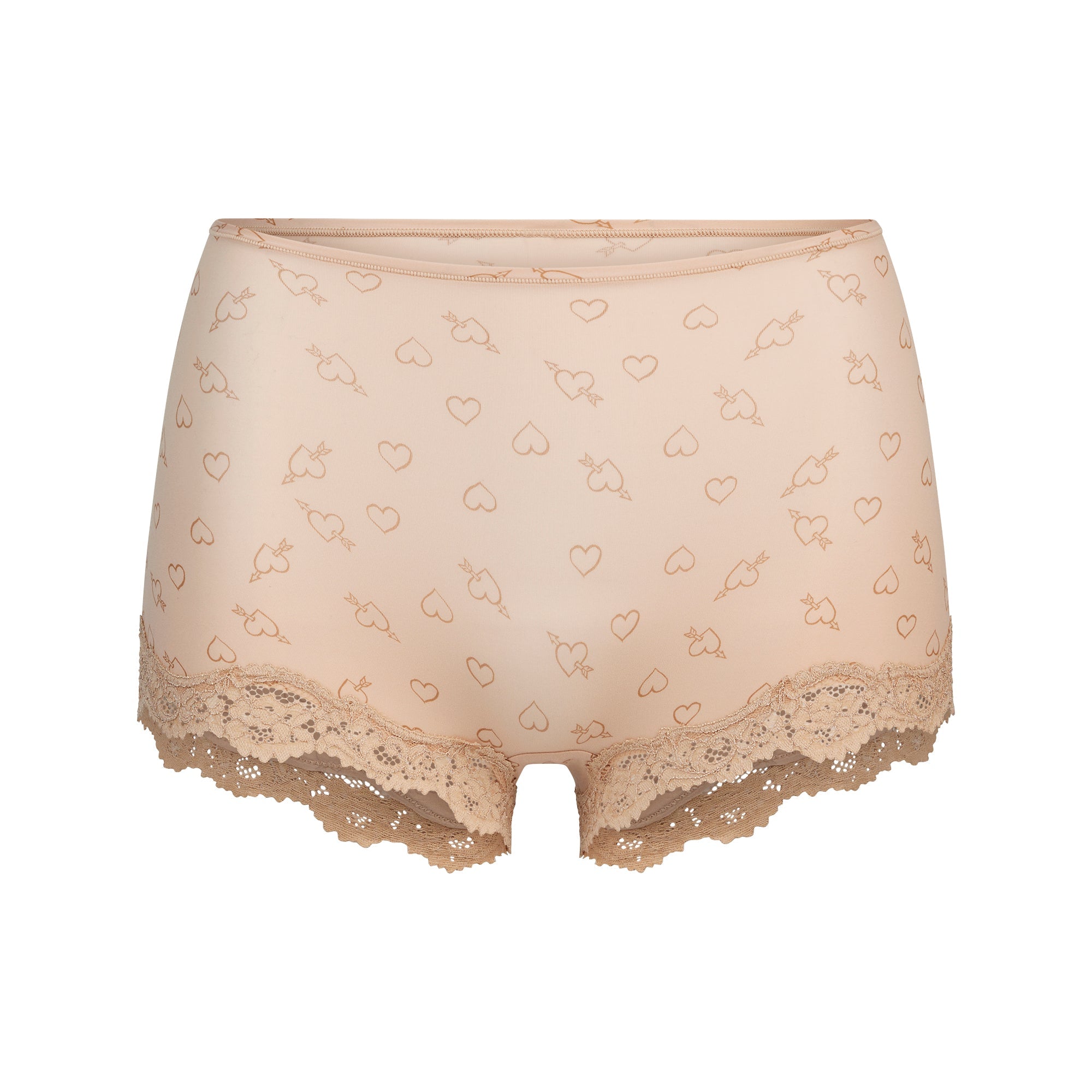 FITS EVERYBODY LACE TRIANGLE CAMI AND BOY SHORT SET | MICA SKETCHED HEARTS