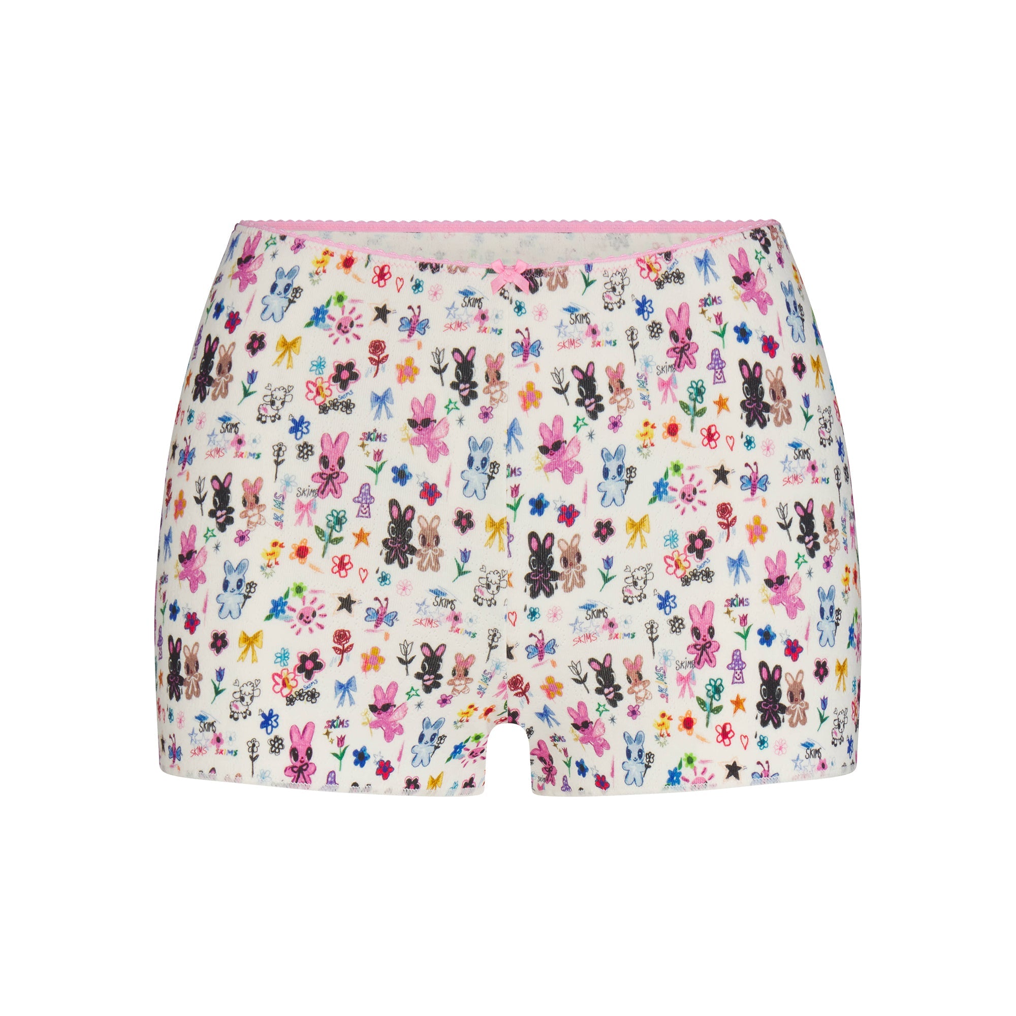 LOGO POINTELLE CAMI AND SHORT SET | MARBLE HAPPY BUNNIES
