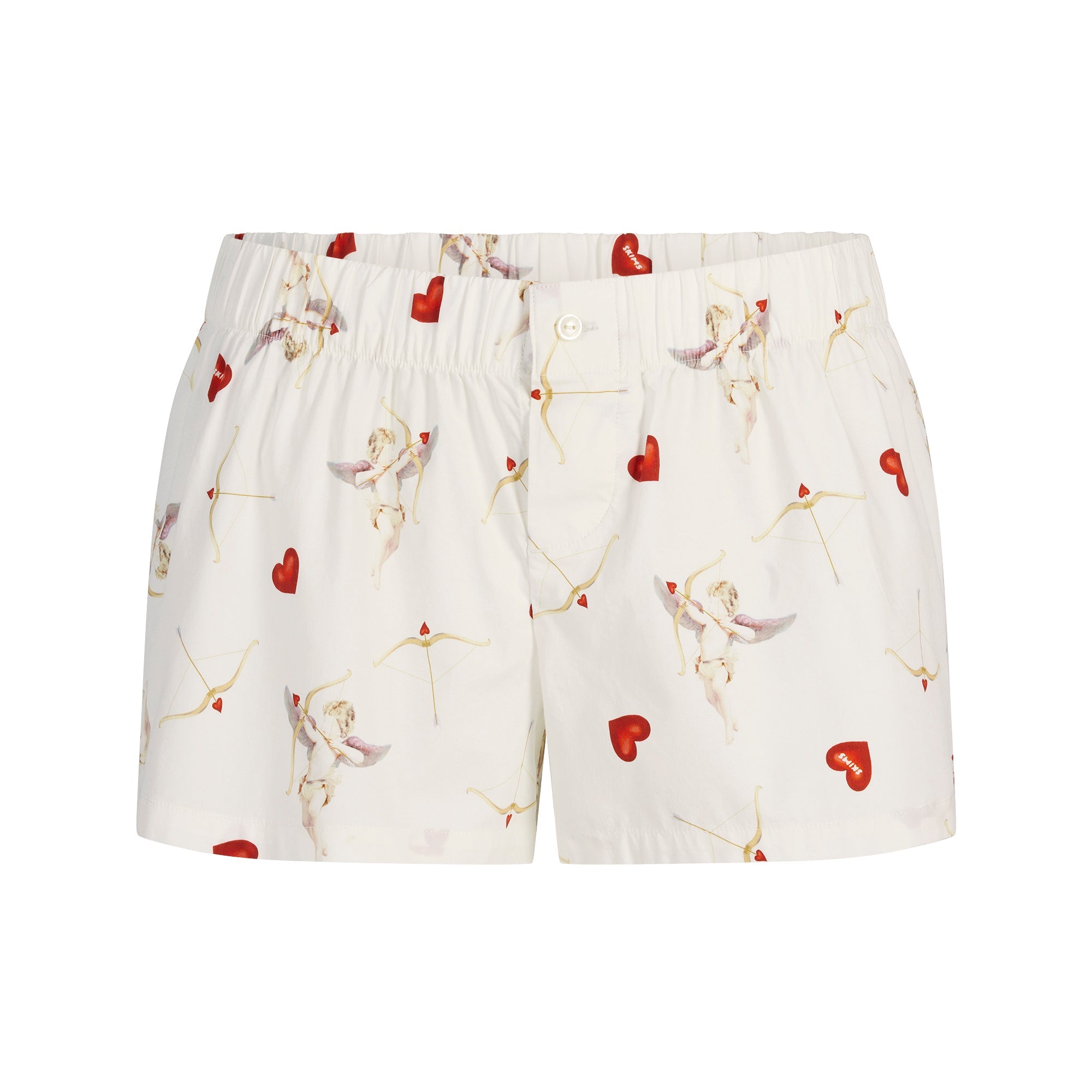 COTTON POPLIN BOXER SLEEP SET | MARBLE CHERUB PRINT