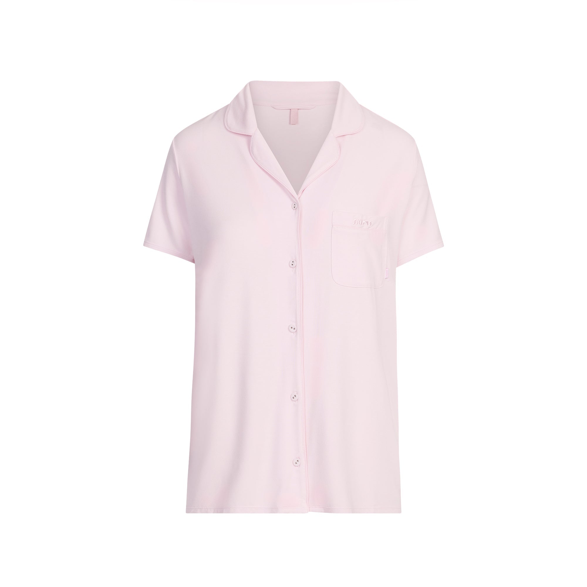 SKIMS SLEEP SHORT SLEEVE BUTTON UP SET | BLOOM