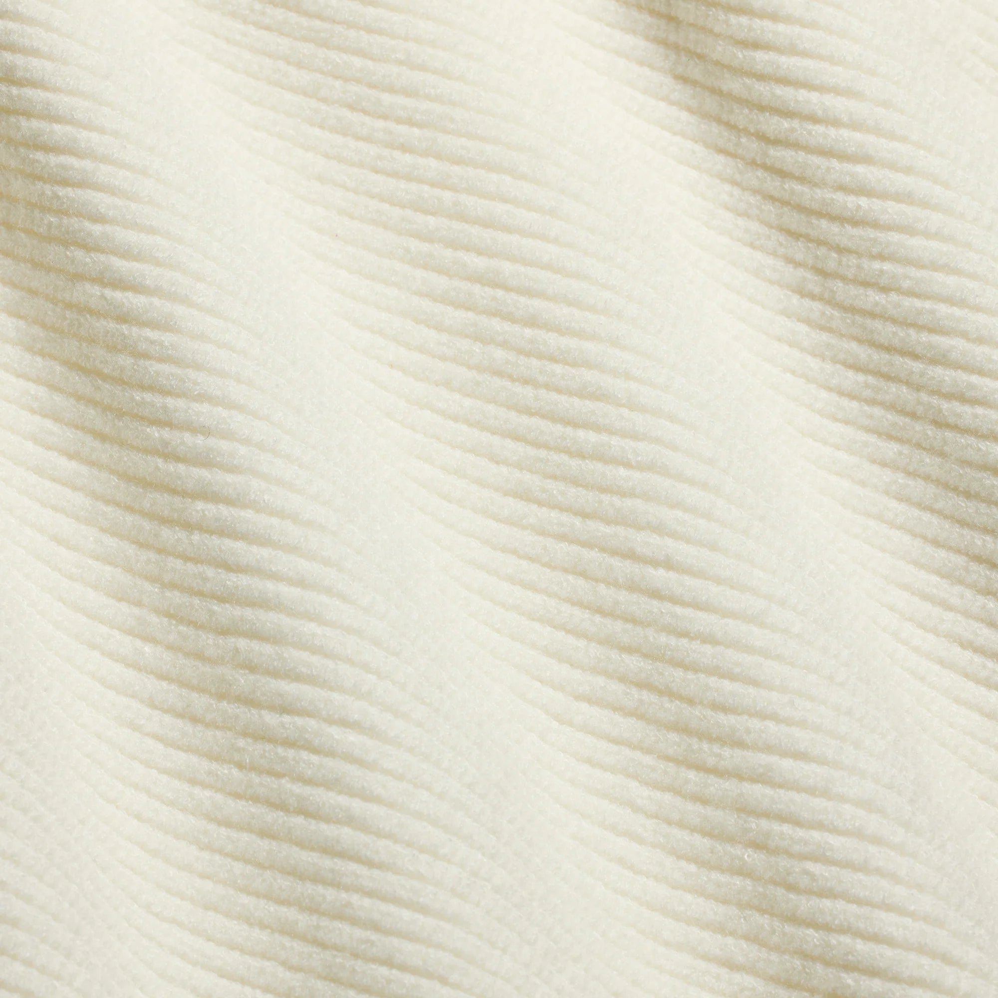 SWEATER KNITS RIBBED LONG SLEEVE FITTED CREW NECK | IVORY